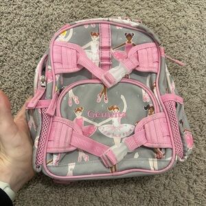 Pottery Barn Kids Ballet Backpack in Pink and Gray